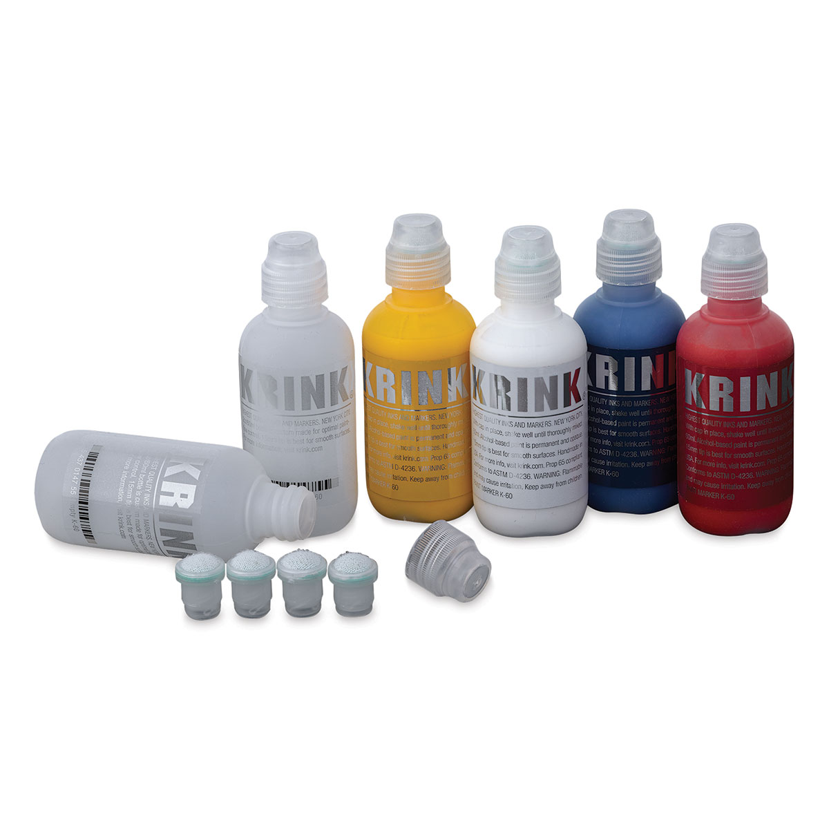 Krink Alcohol Paint Marker Silver Box Set of 4