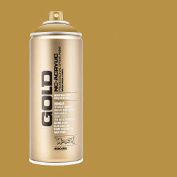 Montana Gold Acrylic Professional Spray Paint - Sand, 400 ml (Spray can with color swatch)