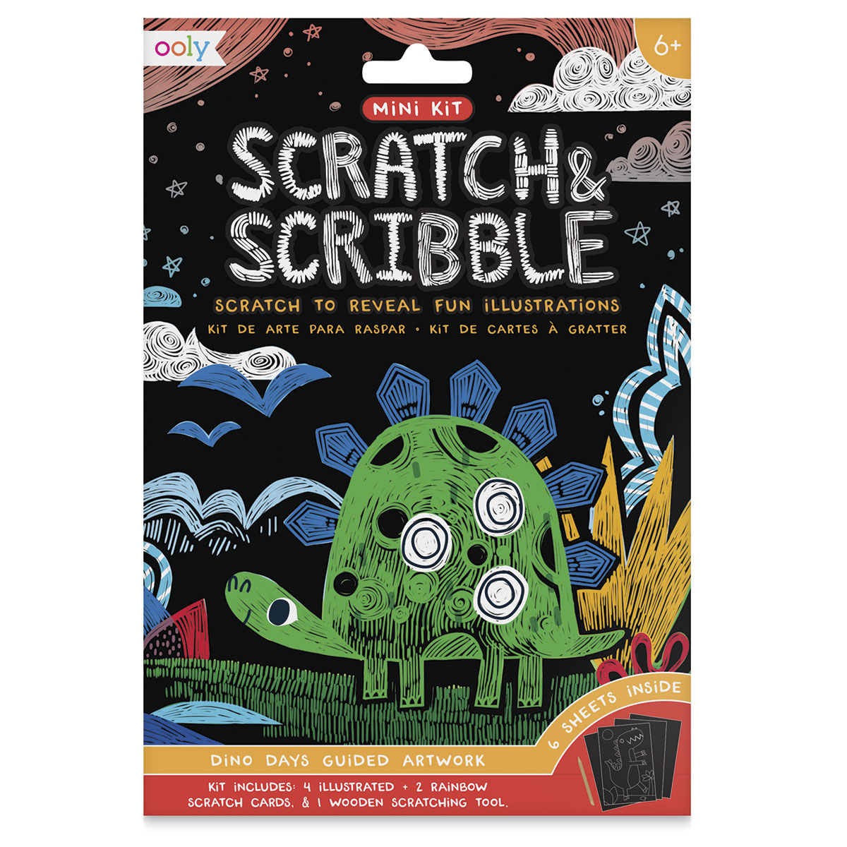 Ooly Scratch and Scribble Mini Scratch Art Kit