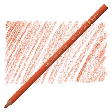Open in modal - Holbein Artists' Colored Pencil - Burnt Sienna, OP057 pencil and swatch