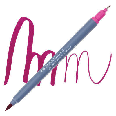 Faber-Castell Goldfaber Aqua Dual Marker - 125 Middle Purple Pink (swatch and marker)