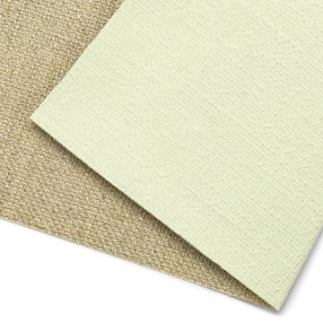 Open in modal - Blick Premier Belgian Linen Canvas Roll - 56" x 6 yds, Oil-Primed, close-up of canvas