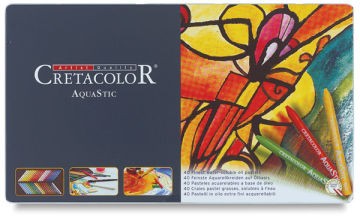 Cretacolor AquaStics - Front of package of 40 Assorted colors