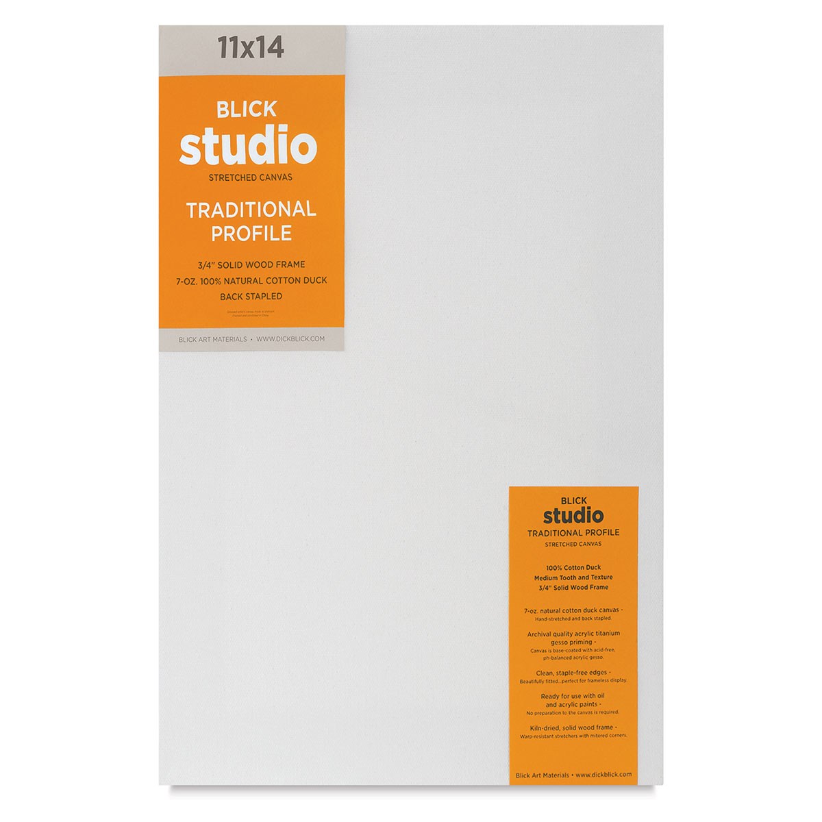 Blick Super Value Canvas Pack - 11 inch x 14 inch, Pkg of 7, White