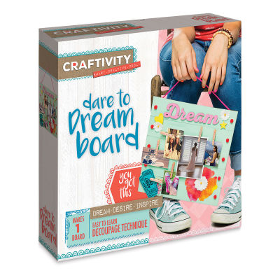 Craftivity Dare to Dream Board - Angled view of package
