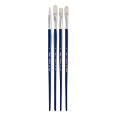 Silver Brush Bristlon Synthetic Bristle Brush Set - Oil/Acrylic, Set of 4