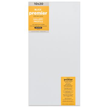 Open in modal - Blick Premier Stretched Cotton Canvas - Gallery Profile, Back-Stapled, 10" x 20" front