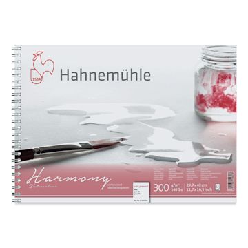 Open in modal - Hahnemühle Harmony Wirebound Watercolor Pad - 11.7" x 16.5", Cold Press, front cover