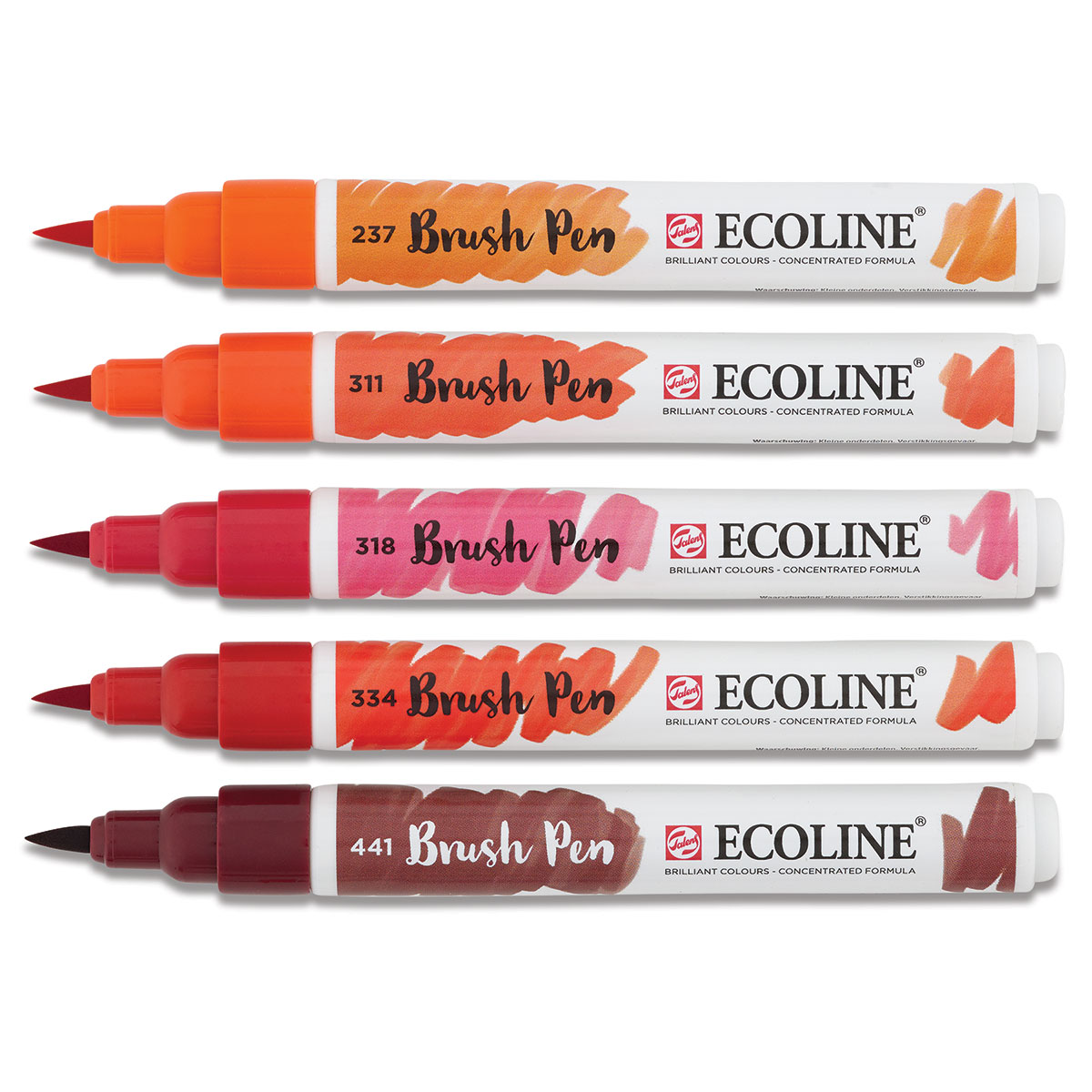 Royal Talens Ecoline Brush Pen Set of 10 Assorted Colours