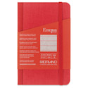 Fabriano Ecoqua Plus Fabric-Bound Notebook - Red, 3-1/2