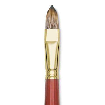 Open in modal - Blick Master Synthetic Brush - Filbert, Long Handle, Size 16, close-up