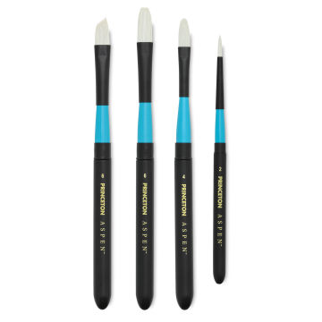 Open in modal - Princeton Aspen Series 6500 Synthetic Travel Brushes available in 4 shapes