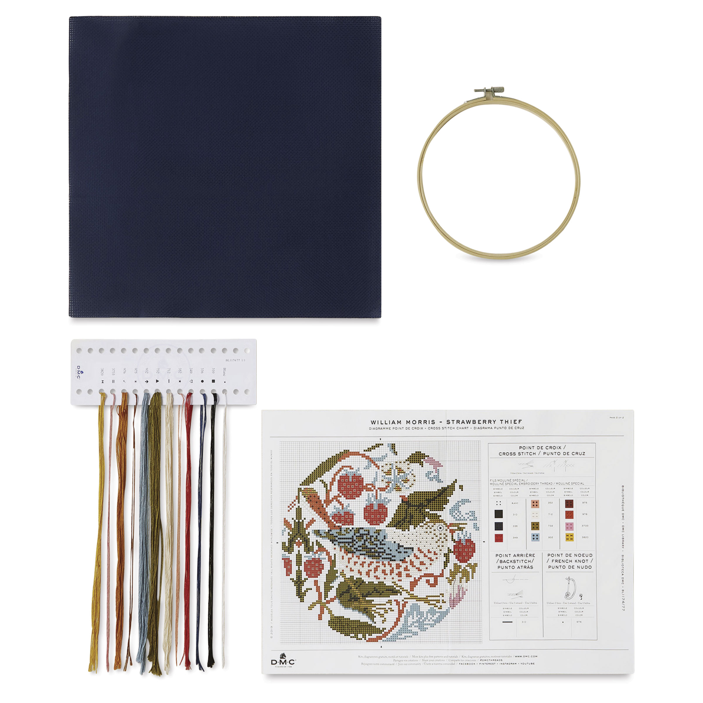 DMC The Museum Collection Cross Stitch Kit - “Strawberry Thief” by