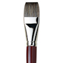 Da Vinci Black Sable Brush - Bright, Long Handle, Size 30
