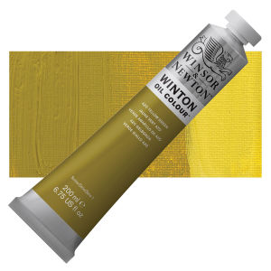 Winsor & Newton Winton Oil Color - Azo Yellow Green, 200 ml, Tube with Swatch