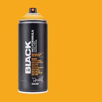 Open in modal - Montana Black Spray Paint - Melon Yellow, 400 ml can with swatch