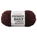 Premier Yarn Basix Chenille Brights Yarn - Chocolate