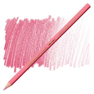 Open in modal - Caran d'Ache Supracolor Soft Aquarelle Pencil - Rose Pink pencil and swatch