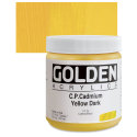 Golden Heavy Body Artist Acrylics - Cadmium Yellow 8 oz Jar