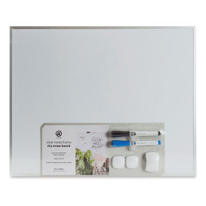 U Brands Silver Frame Magnetic White Board - 16" x 20"