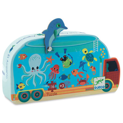 Djeco Mini Silhouette Puzzles- Aquarium box