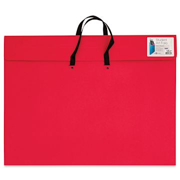 Open in modal - Star Products Student Art Folio with Handles - Red, 20" x 26"