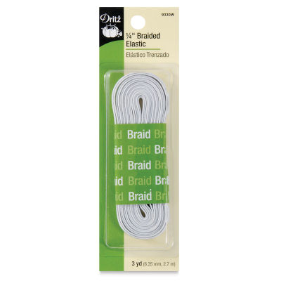 Dritz Braided Elastic - Front of blister package shown