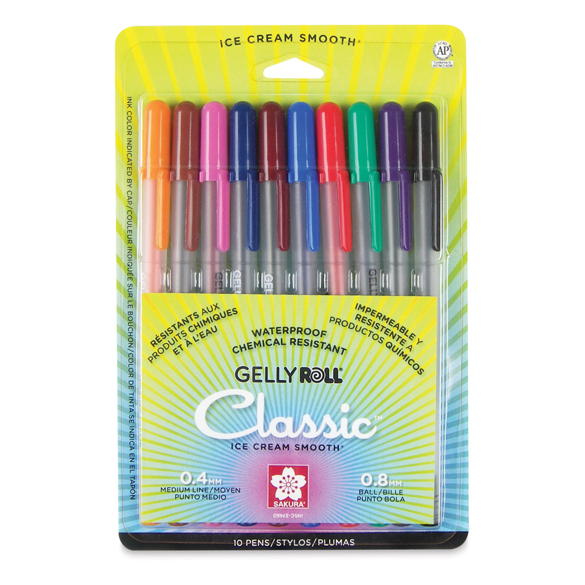 Sakura Gelly Roll Pens - Assorted Colors, Set of 5