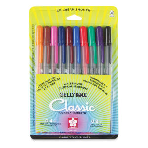 Sakura Gelly Roll Pens - Assorted Colors, Set of 10