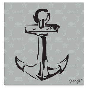 Stencil1 Stencil - Anchor, 5-3/4'' x 6''