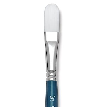 Open in modal - Grumbacher Academy Watercolor Brush - Oval Wash, Short Handle, Size 1/2"