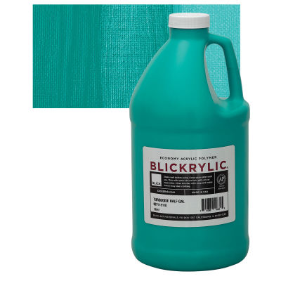 Blickrylic Student Acrylics - Turquoise, Half Gallon