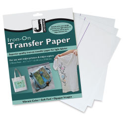 Jacquard Iron-On Transfer Paper - 8.5" x 11" Sheets, Pkg of 3 (Sheets shown with packaging)