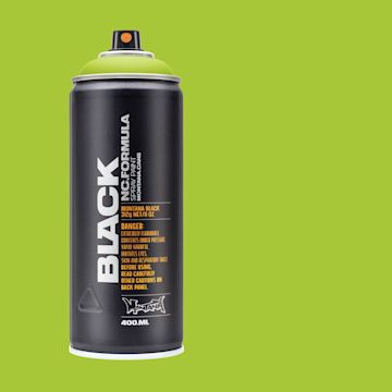Open in modal - Montana Black Spray Paint - Slimer, 400 ml can with swatch