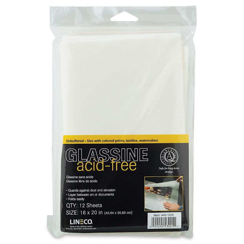 Lineco AcidFree Glassine Sheets BLICK Art Materials