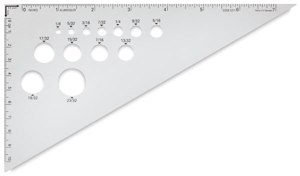 Ludwig Precision 8 30-60-90-Degree Aluminum Drafting Triangle 83008 