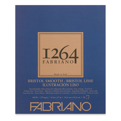Fabriano 1264 Bristol Pad - 14" x 17", Smooth