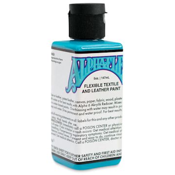 Open in modal - Alpha6 AlphaFlex Textile and Leather Paint - Turquoise, 147 ml, Bottle