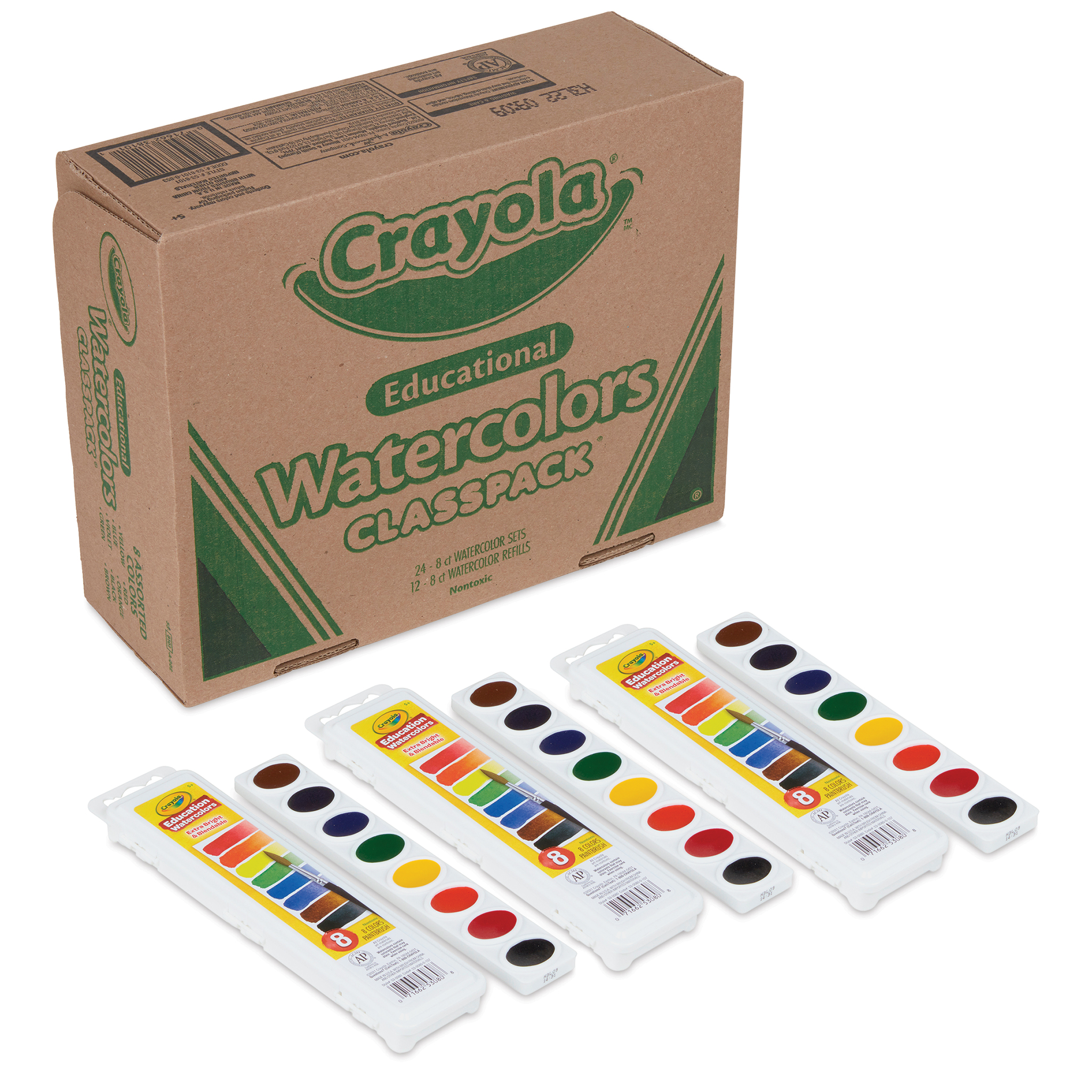Crayola Watercolor Paint Refill - 6 / Box - OrangeCYO531205036