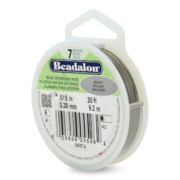 Open in modal - Beadalon 7 Strand Stringing Wire - .015" x 30 ft, Bright