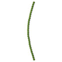 John Bead Czech Glass Preciosa Velvet Bead Strand - Round, Green, 6 mm