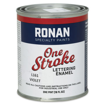 Ronan One Stroke Lettering Enamel - Violet, Pint (Front)