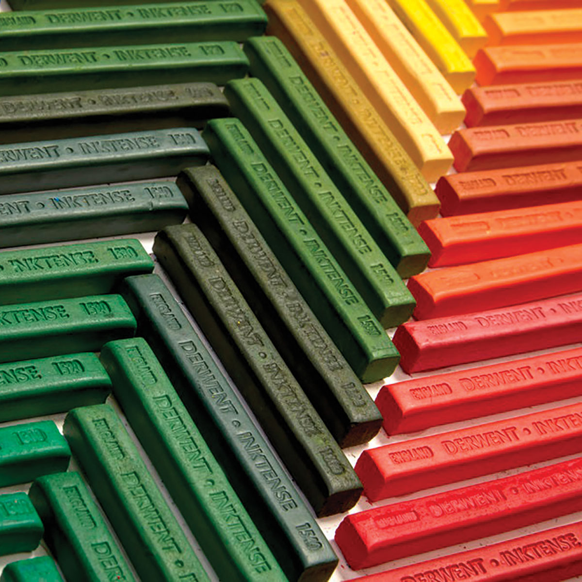 Cork Art Supplies - Derwent Inktense blocks combine the brilliant colours  of Inktense pencils with the freedom of blocks making it easy to cover  large areas really quickly. You can use these