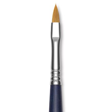 Open in modal - Escoda Chronos Brush - Long Handle, Filbert, Size 6, close-up
