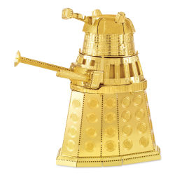 Metal Earth Doctor Who 3D Metal Model Kit - Gold Dalek (finished example)