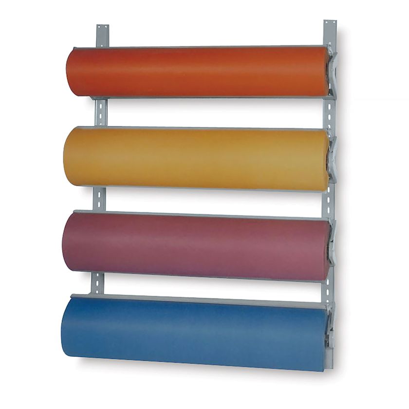 Paper Rack 36", Wall Mounted, 4 Roll Unit BLICK Art Materials