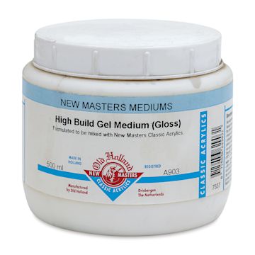Open in modal - Old Holland New Masters High Build Gel Medium - Gloss, 500 ml jar