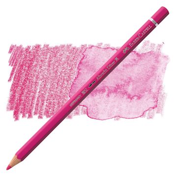 Open in modal - Faber-Castell Albrecht Durer Watercolor Pencil - Fuschia pencil and swatch