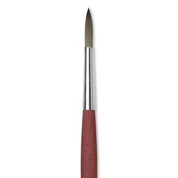 Open in modal - Da Vinci College Synthetic Brush - Round, Long Handle, Size 10 close up