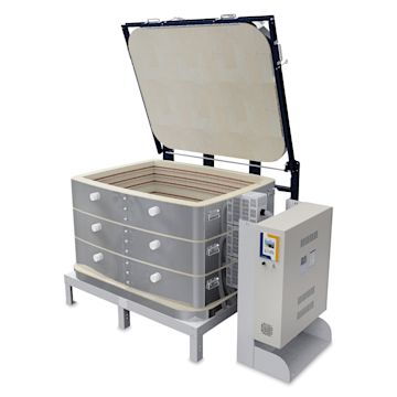 Open in modal - L&L Davinci Rectangular Kiln - T3427-D, Cone 10, 240V-3P, 60.0A, 27" H x 43-1/2" W x 30-1/2" D
